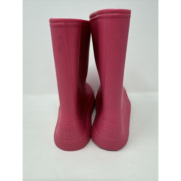 STRIDE RITE Kids Waterproof Rain Boots Toddler 8 Pink Dinosaur Water Poofs Vgt - Picture 7 of 10